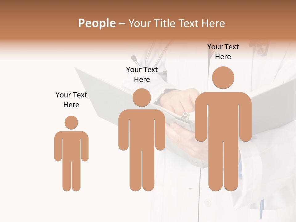 Smiling Medical Doctor With Stethoscope. Isolated Over White Background PowerPoint Template