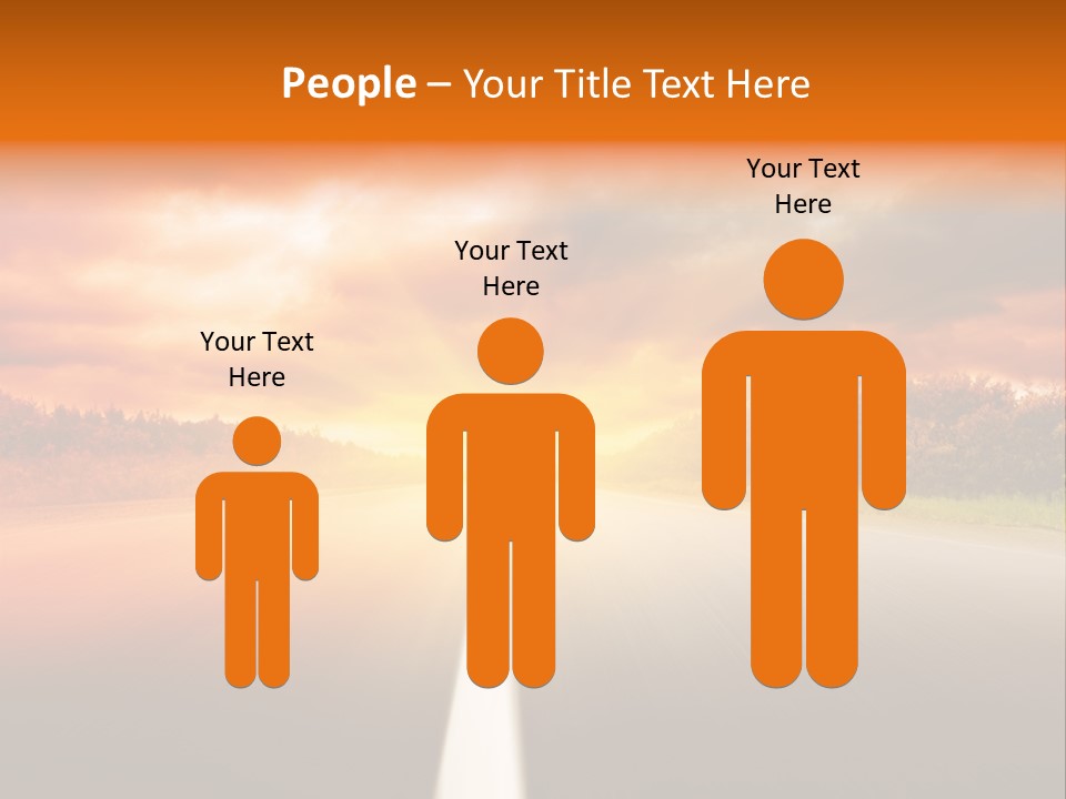 Blur Road And Dramatic Sky PowerPoint Template