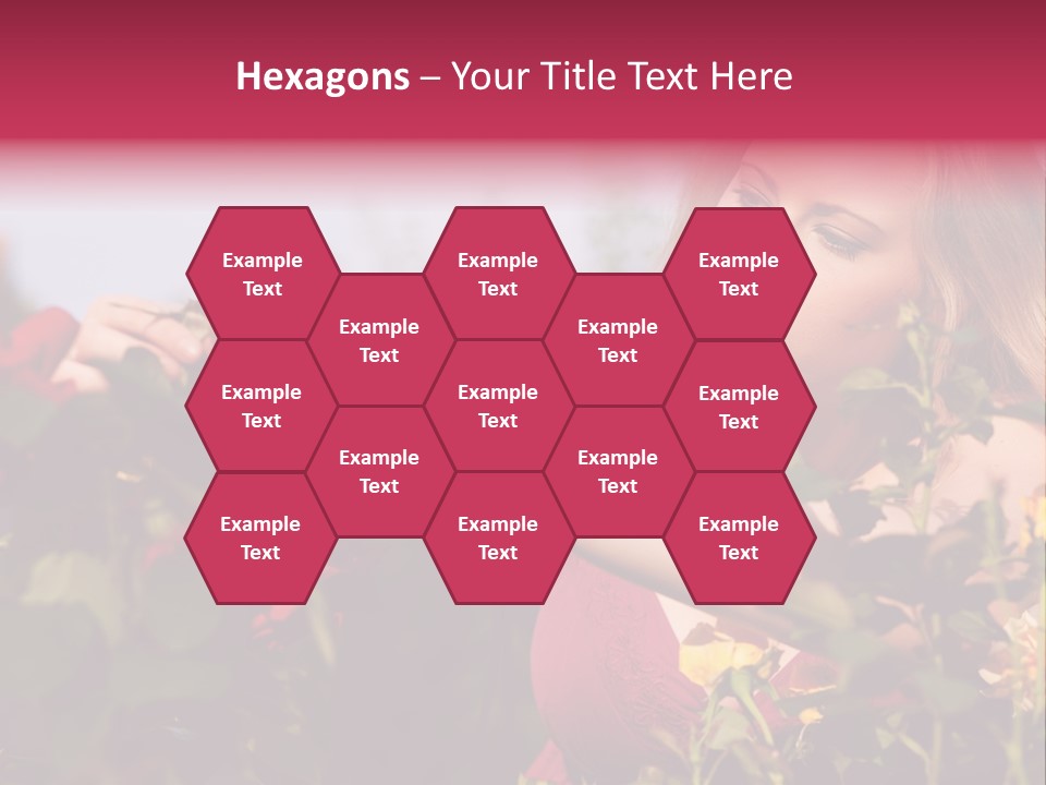 Gardening - Woman Doing Garden Work Cutting The Roses At Beautifully Sunny Day PowerPoint Template