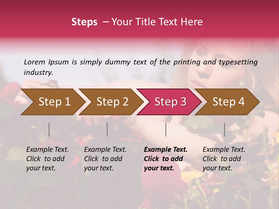 Gardening - Woman Doing Garden Work Cutting The Roses At Beautifully Sunny Day PowerPoint Template
