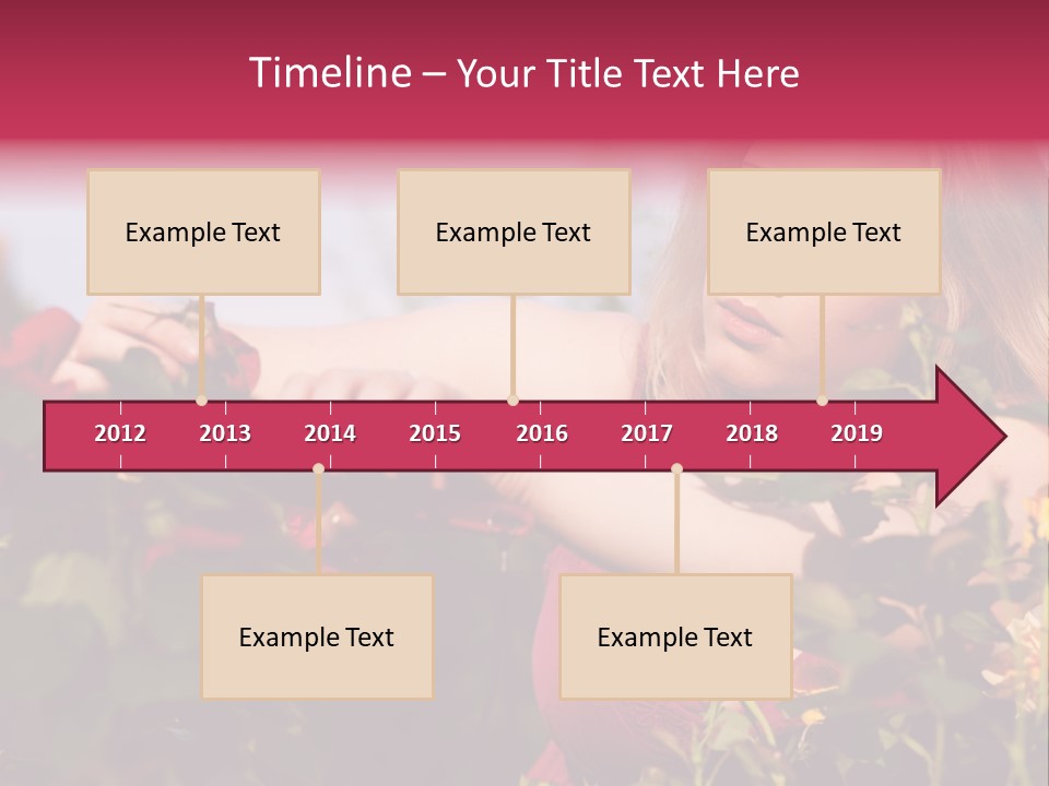 Gardening - Woman Doing Garden Work Cutting The Roses At Beautifully Sunny Day PowerPoint Template