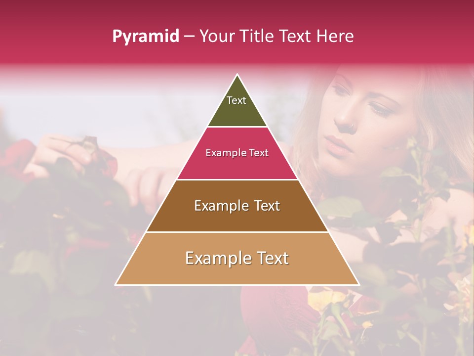 Gardening - Woman Doing Garden Work Cutting The Roses At Beautifully Sunny Day PowerPoint Template