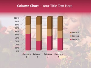 Gardening - Woman Doing Garden Work Cutting The Roses At Beautifully Sunny Day PowerPoint Template