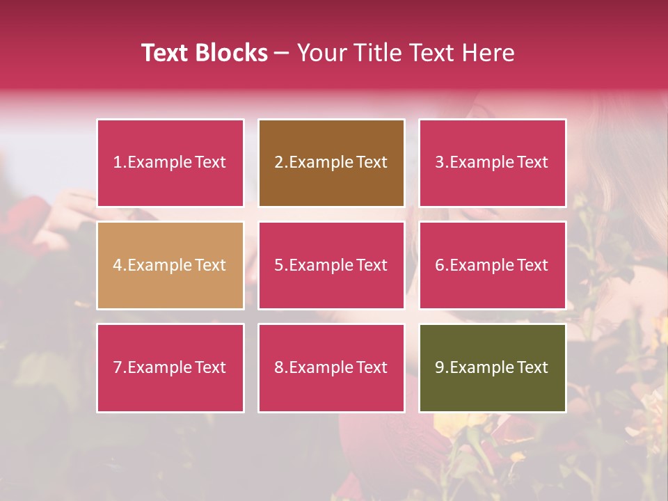 Gardening - Woman Doing Garden Work Cutting The Roses At Beautifully Sunny Day PowerPoint Template