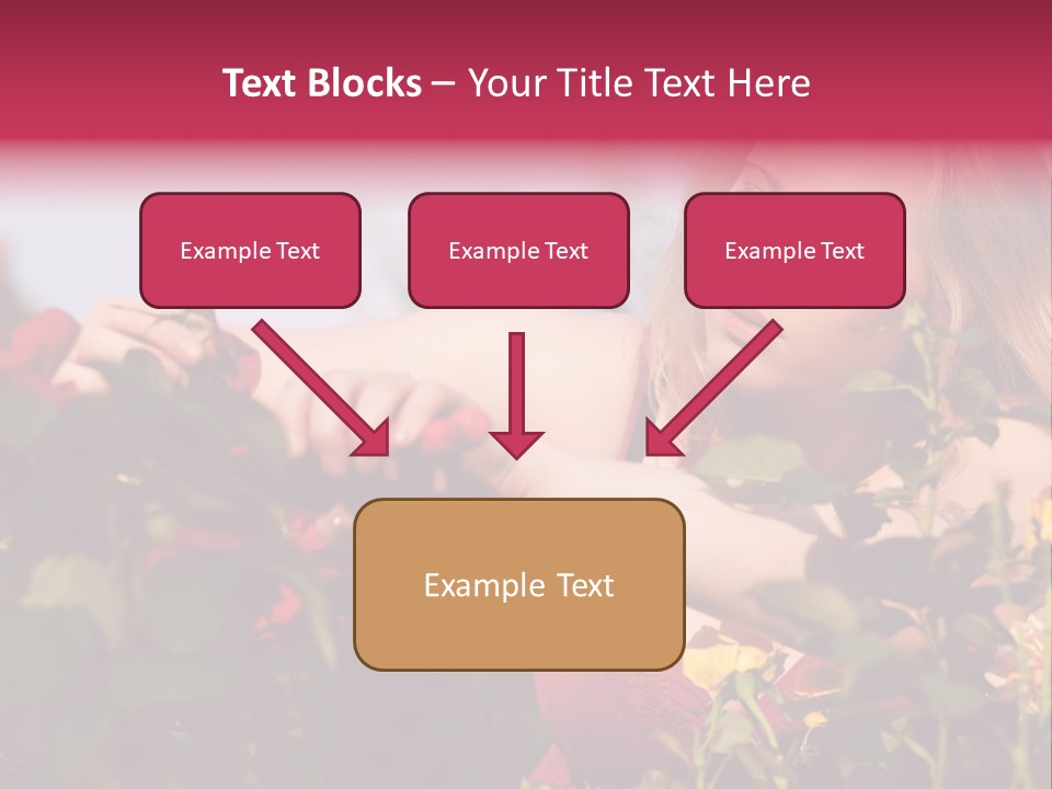 Gardening - Woman Doing Garden Work Cutting The Roses At Beautifully Sunny Day PowerPoint Template