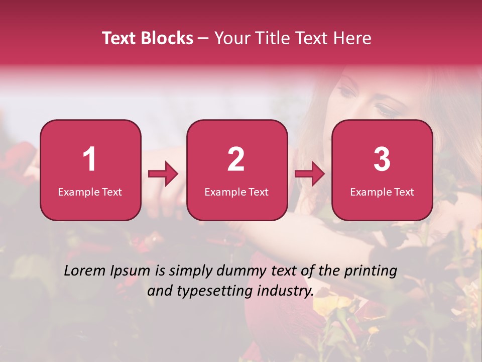 Gardening - Woman Doing Garden Work Cutting The Roses At Beautifully Sunny Day PowerPoint Template