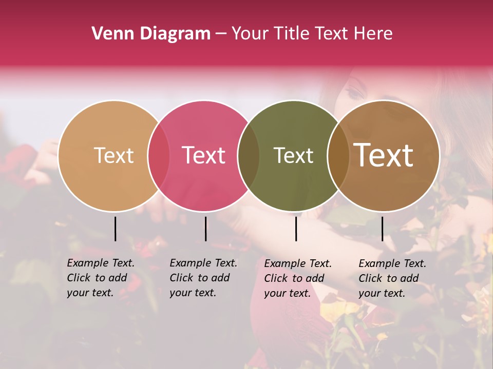 Gardening - Woman Doing Garden Work Cutting The Roses At Beautifully Sunny Day PowerPoint Template