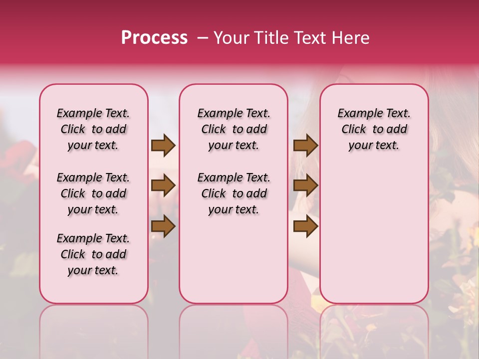 Gardening - Woman Doing Garden Work Cutting The Roses At Beautifully Sunny Day PowerPoint Template