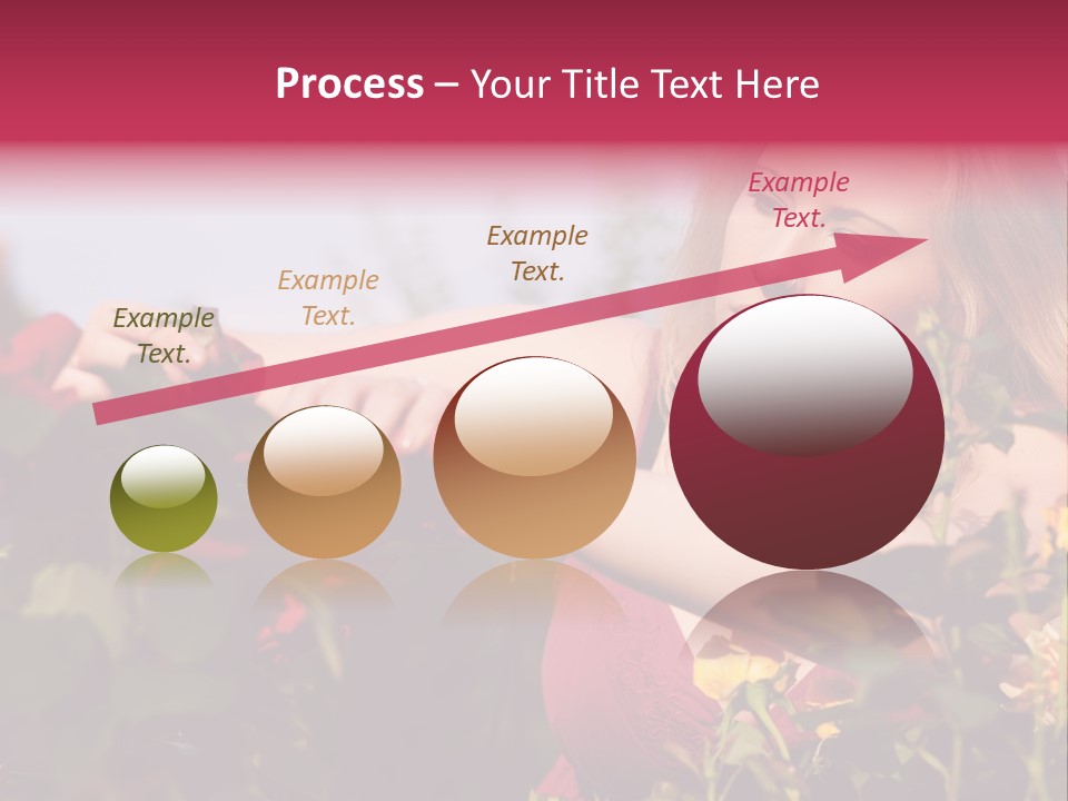 Gardening - Woman Doing Garden Work Cutting The Roses At Beautifully Sunny Day PowerPoint Template