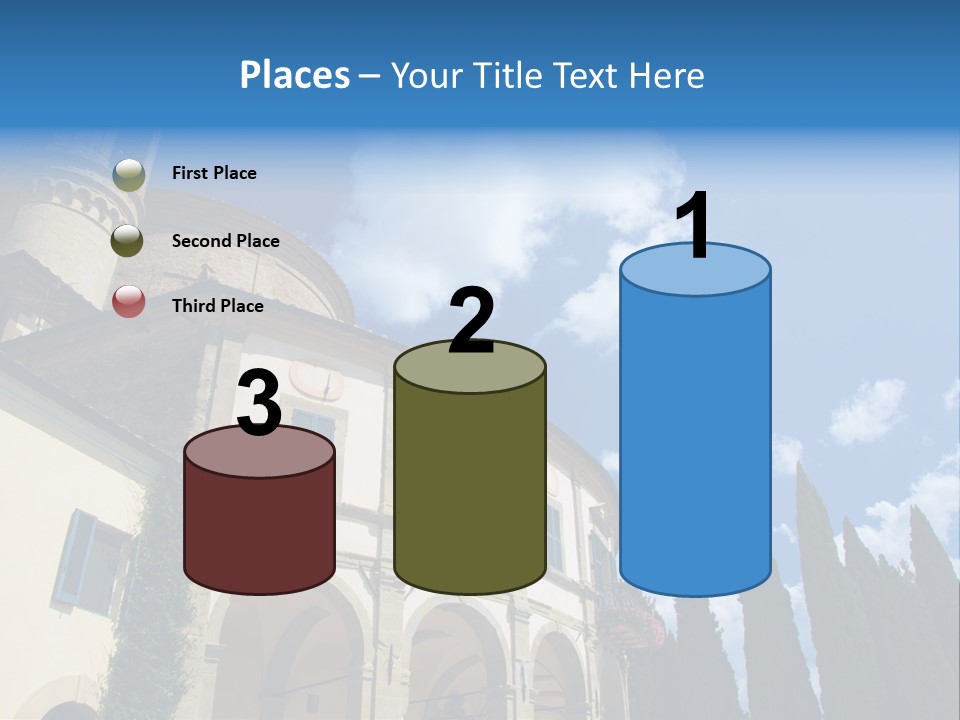 A Large Building With A Clock On The Front Of It PowerPoint Template
