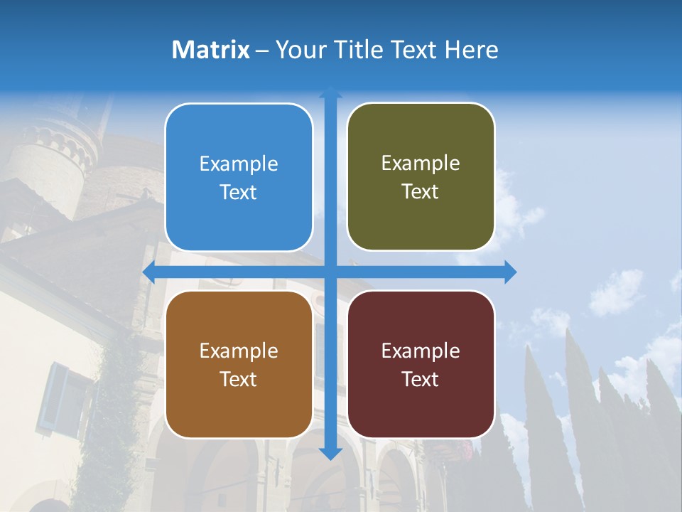A Large Building With A Clock On The Front Of It PowerPoint Template