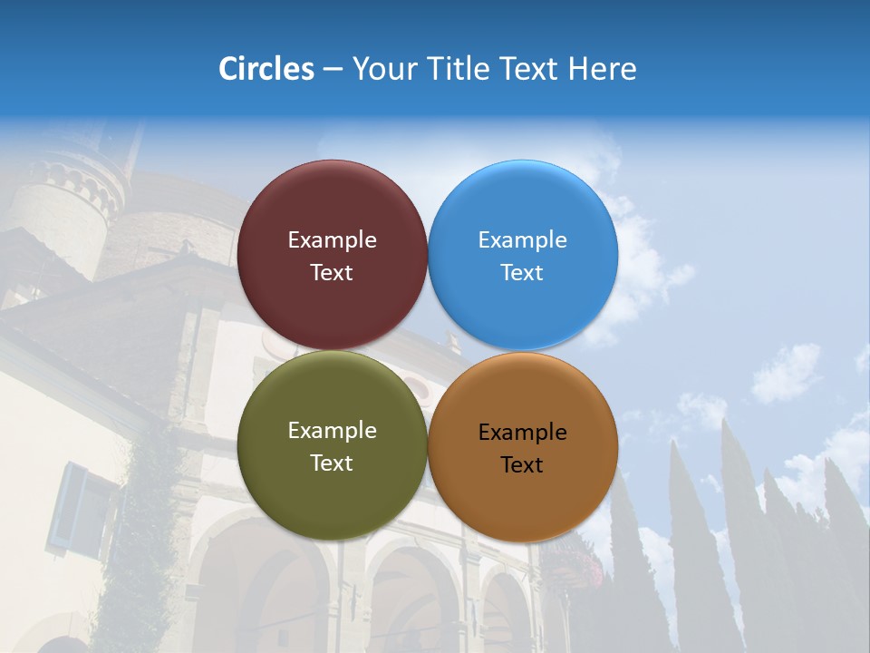A Large Building With A Clock On The Front Of It PowerPoint Template