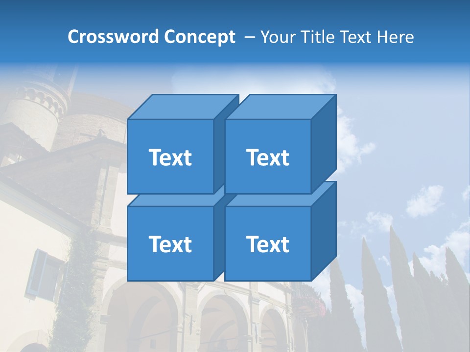 A Large Building With A Clock On The Front Of It PowerPoint Template