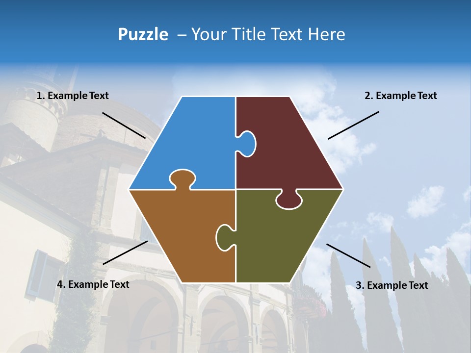 A Large Building With A Clock On The Front Of It PowerPoint Template