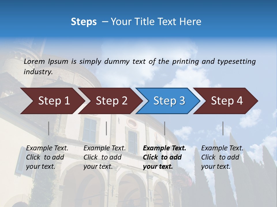 A Large Building With A Clock On The Front Of It PowerPoint Template