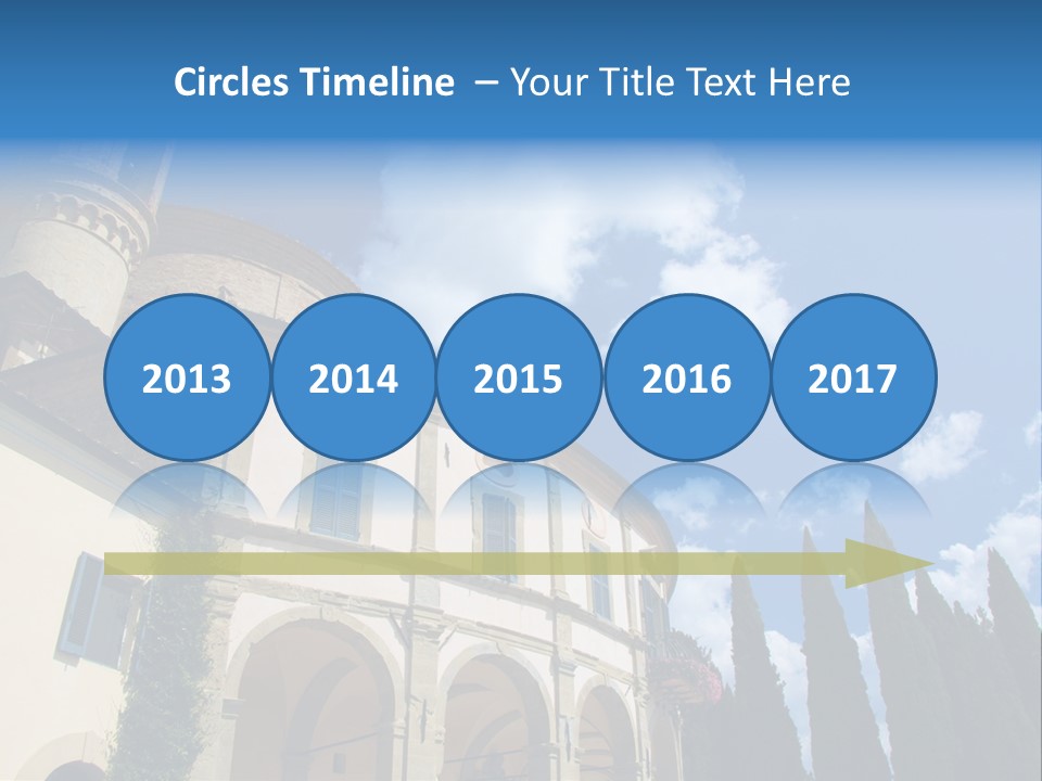 A Large Building With A Clock On The Front Of It PowerPoint Template