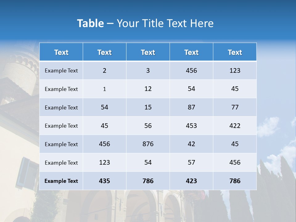 A Large Building With A Clock On The Front Of It PowerPoint Template