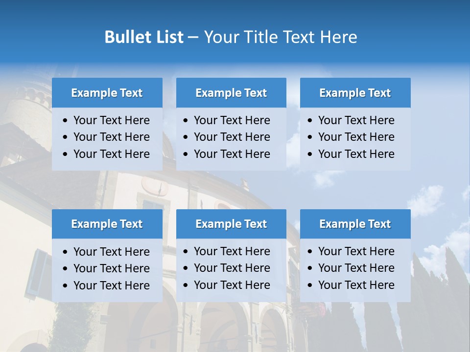 A Large Building With A Clock On The Front Of It PowerPoint Template