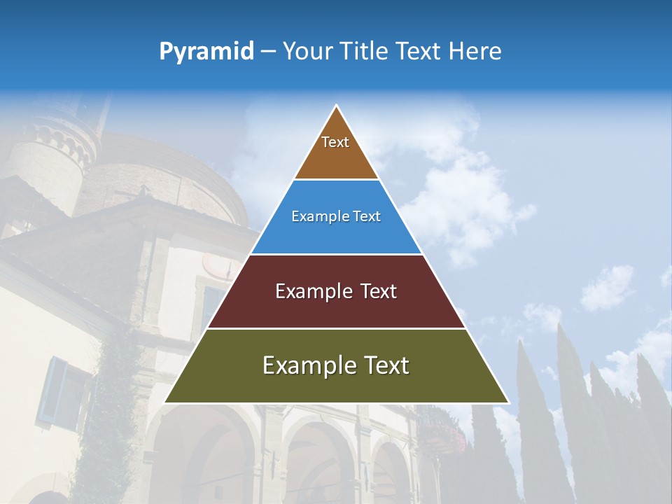 A Large Building With A Clock On The Front Of It PowerPoint Template