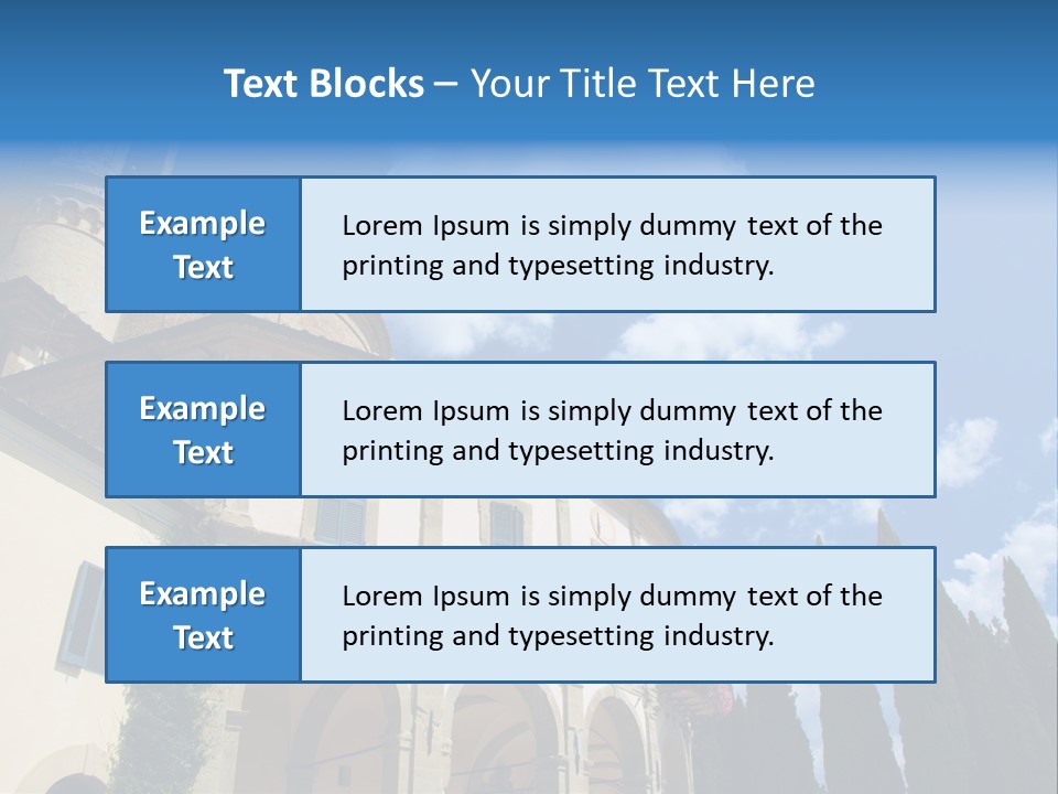 A Large Building With A Clock On The Front Of It PowerPoint Template