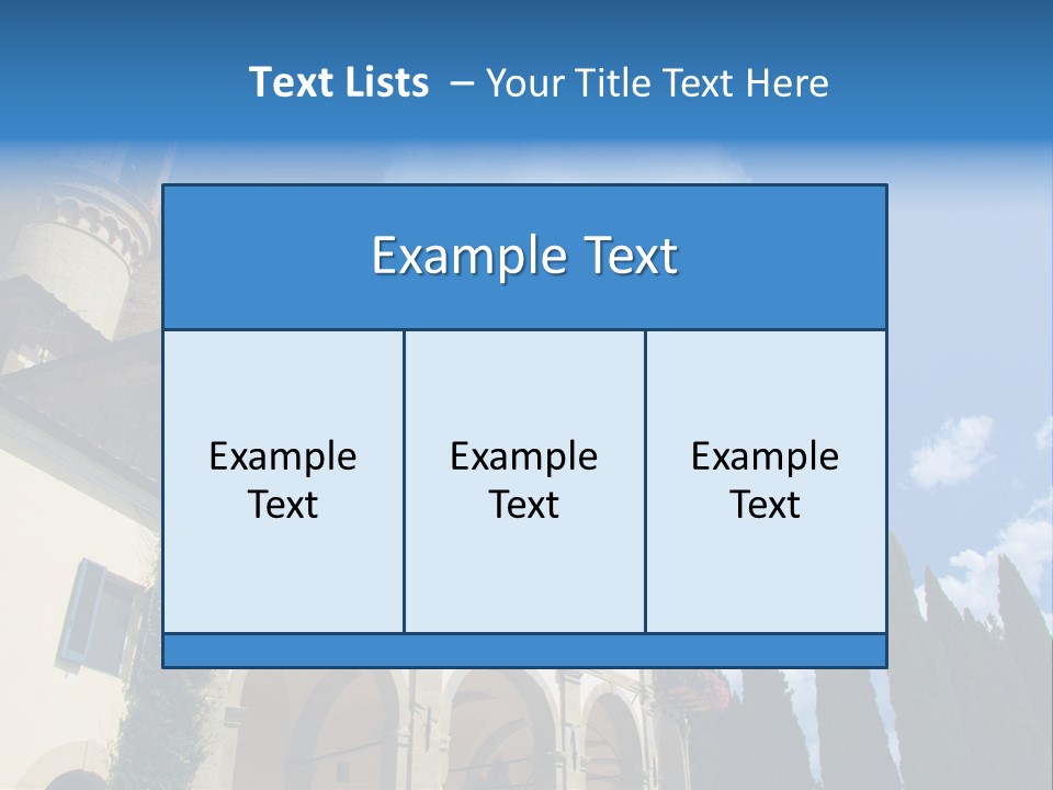 A Large Building With A Clock On The Front Of It PowerPoint Template