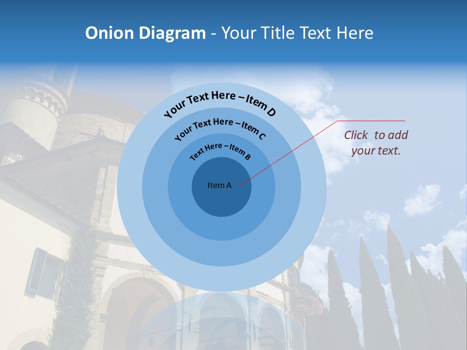 A Large Building With A Clock On The Front Of It PowerPoint Template