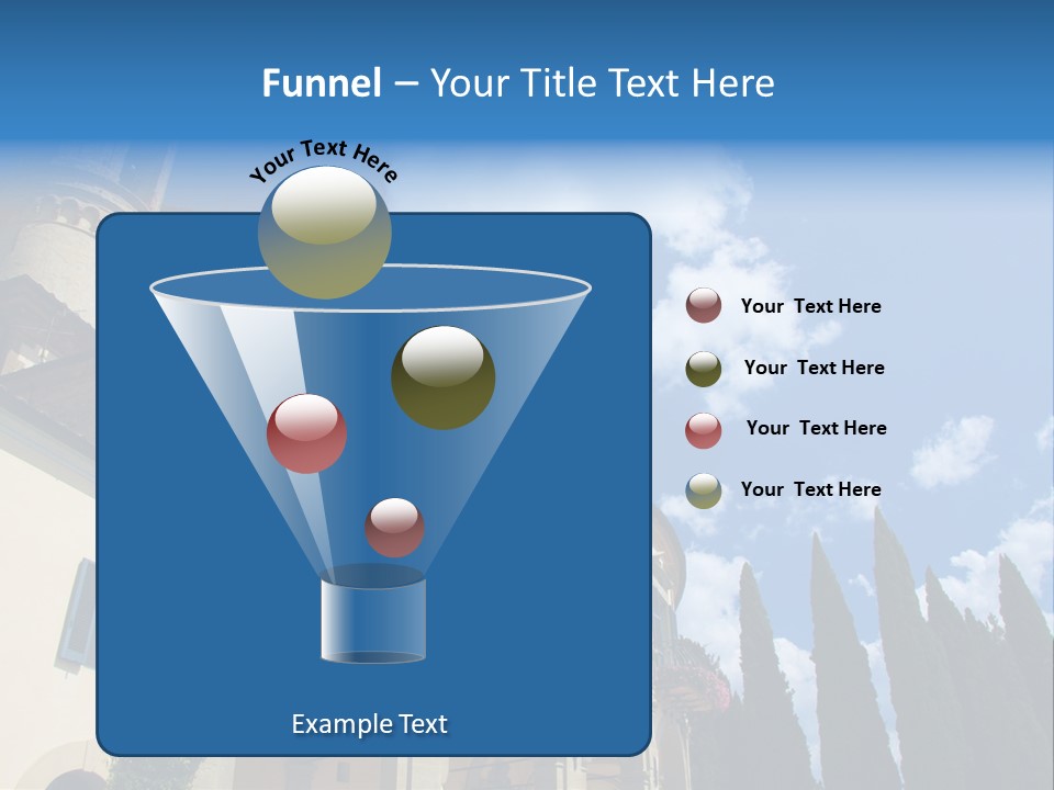 A Large Building With A Clock On The Front Of It PowerPoint Template