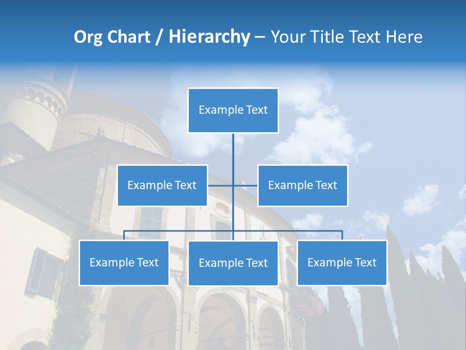 A Large Building With A Clock On The Front Of It PowerPoint Template