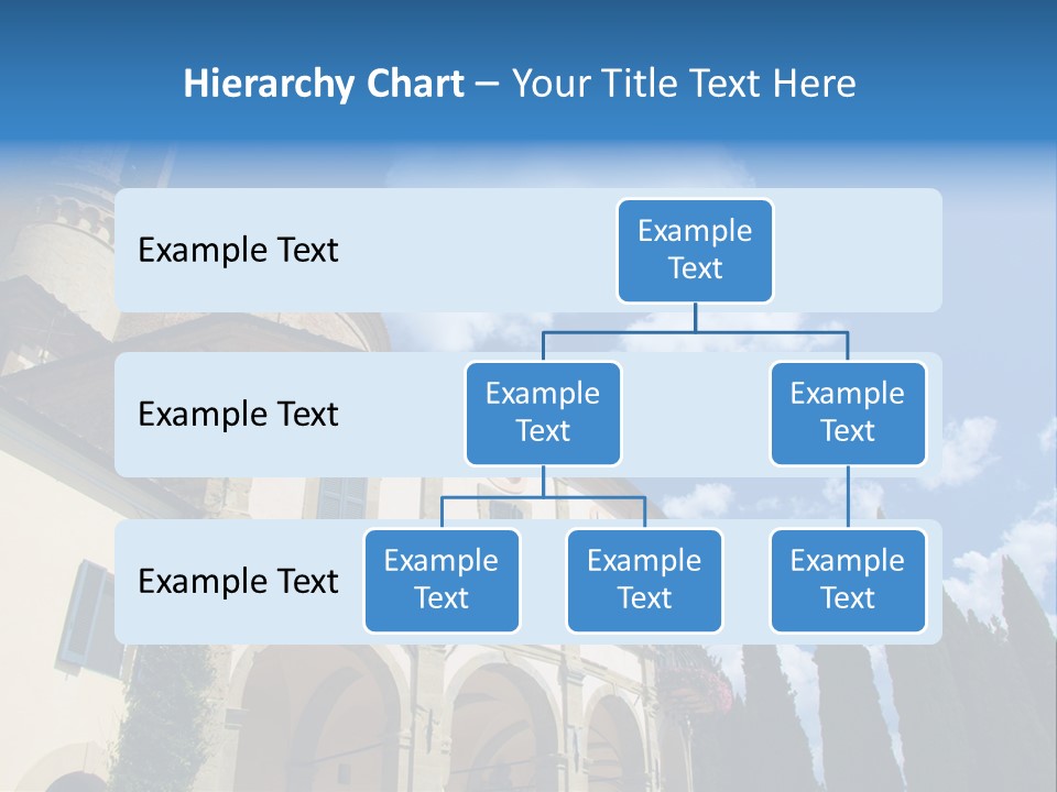 A Large Building With A Clock On The Front Of It PowerPoint Template