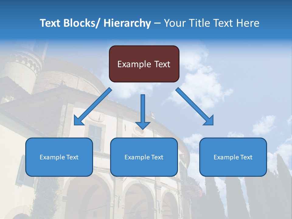A Large Building With A Clock On The Front Of It PowerPoint Template