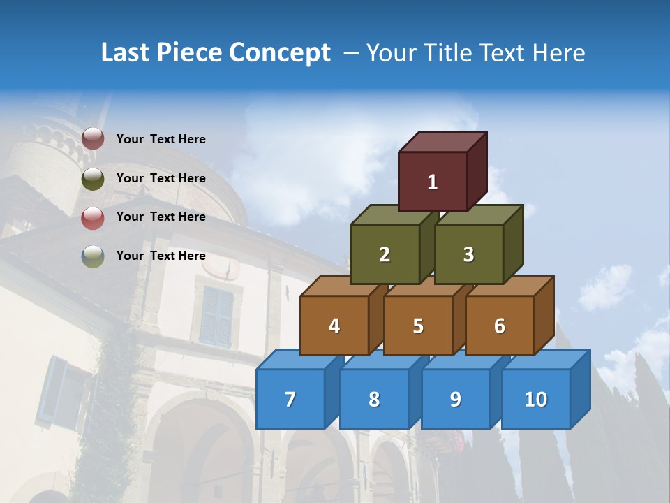 A Large Building With A Clock On The Front Of It PowerPoint Template