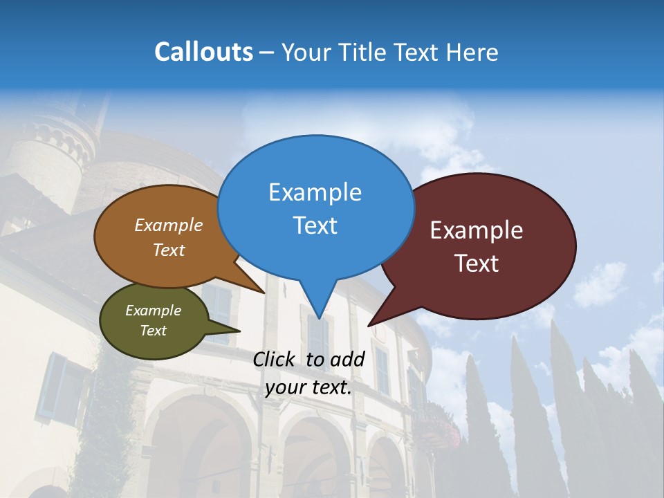 A Large Building With A Clock On The Front Of It PowerPoint Template