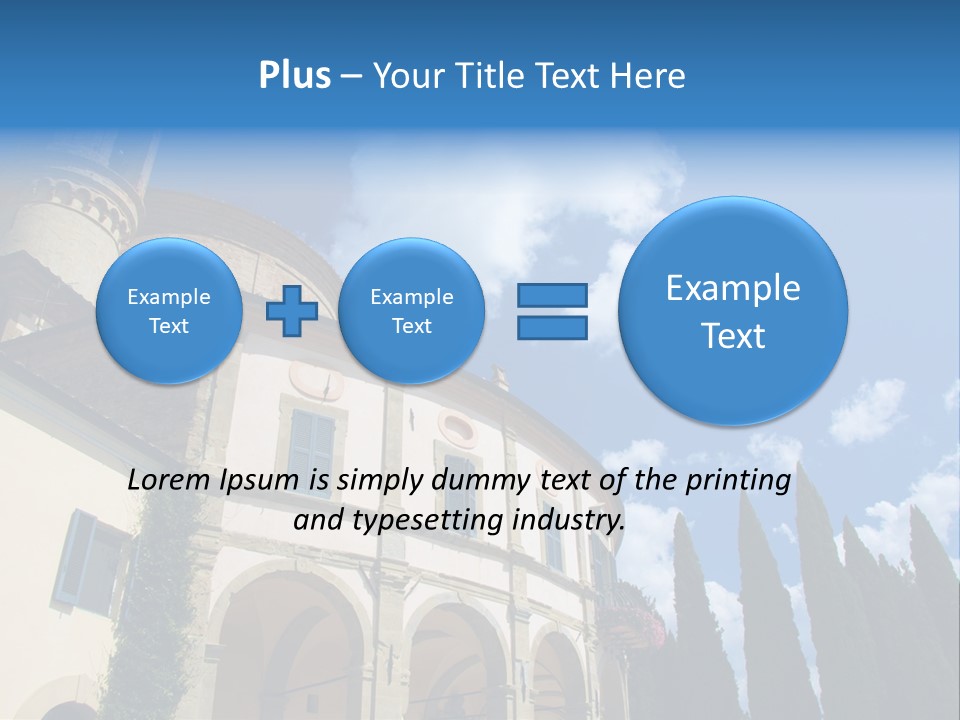 A Large Building With A Clock On The Front Of It PowerPoint Template