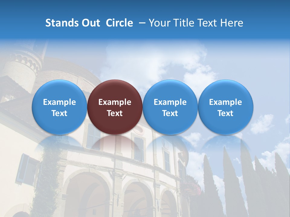 A Large Building With A Clock On The Front Of It PowerPoint Template