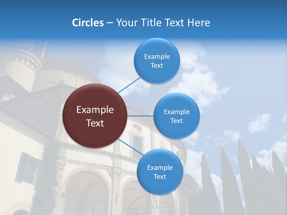 A Large Building With A Clock On The Front Of It PowerPoint Template