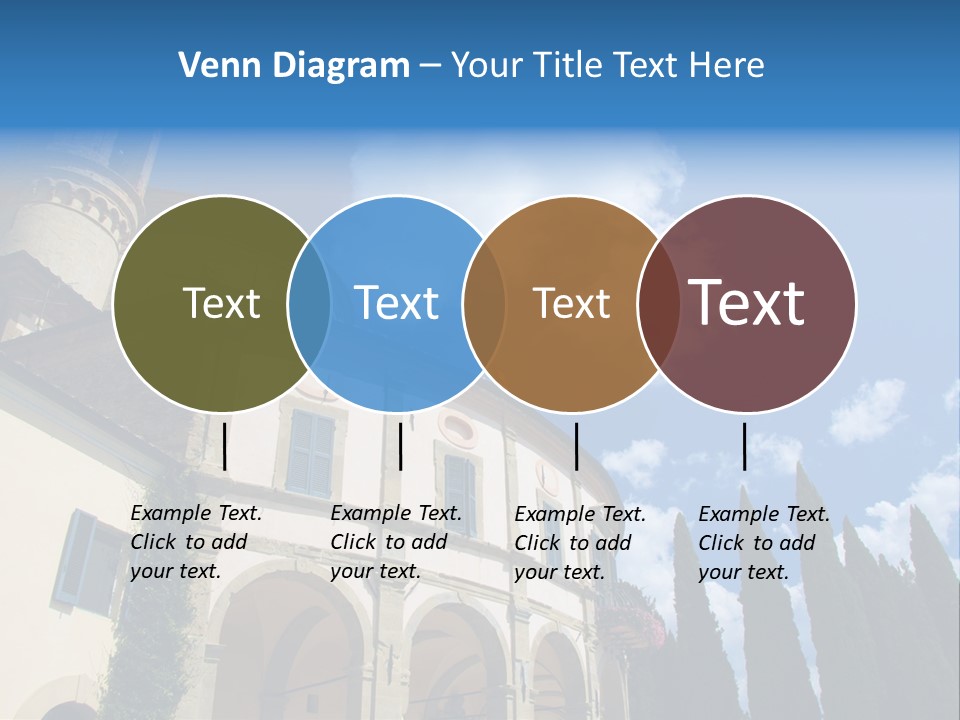 A Large Building With A Clock On The Front Of It PowerPoint Template
