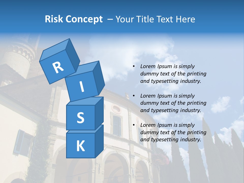 A Large Building With A Clock On The Front Of It PowerPoint Template