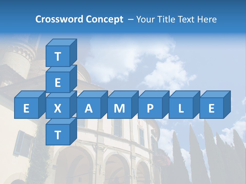 A Large Building With A Clock On The Front Of It PowerPoint Template