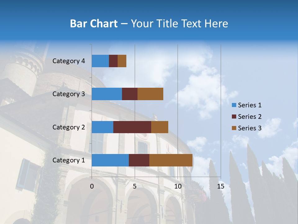 A Large Building With A Clock On The Front Of It PowerPoint Template