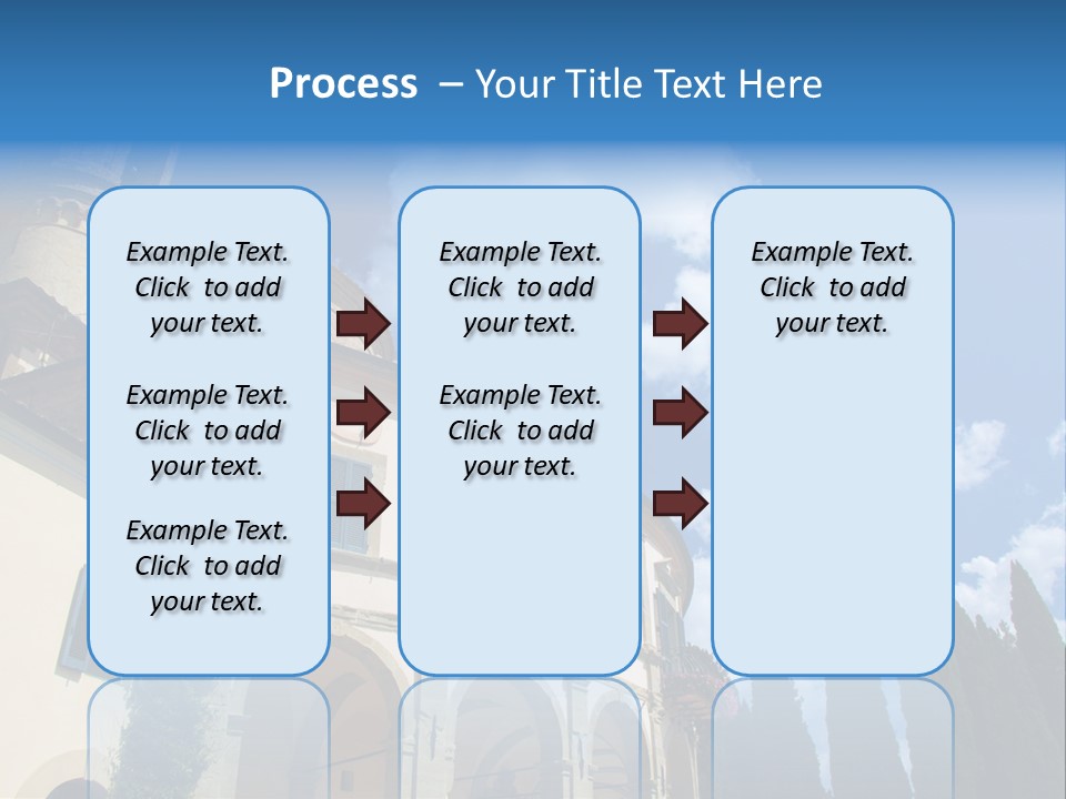 A Large Building With A Clock On The Front Of It PowerPoint Template