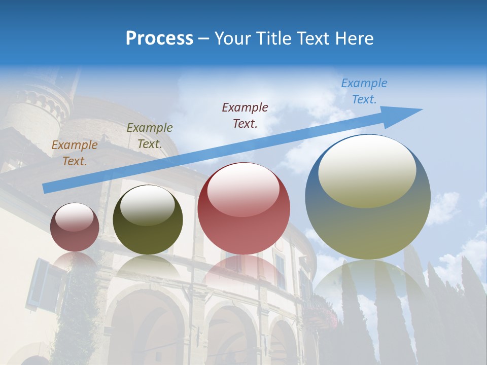 A Large Building With A Clock On The Front Of It PowerPoint Template