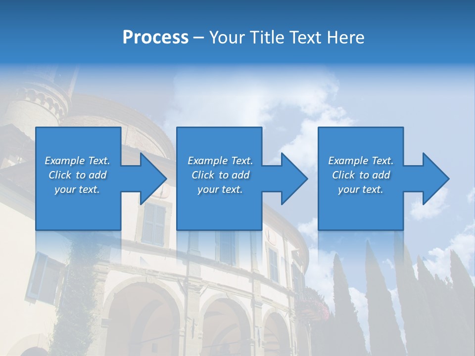 A Large Building With A Clock On The Front Of It PowerPoint Template