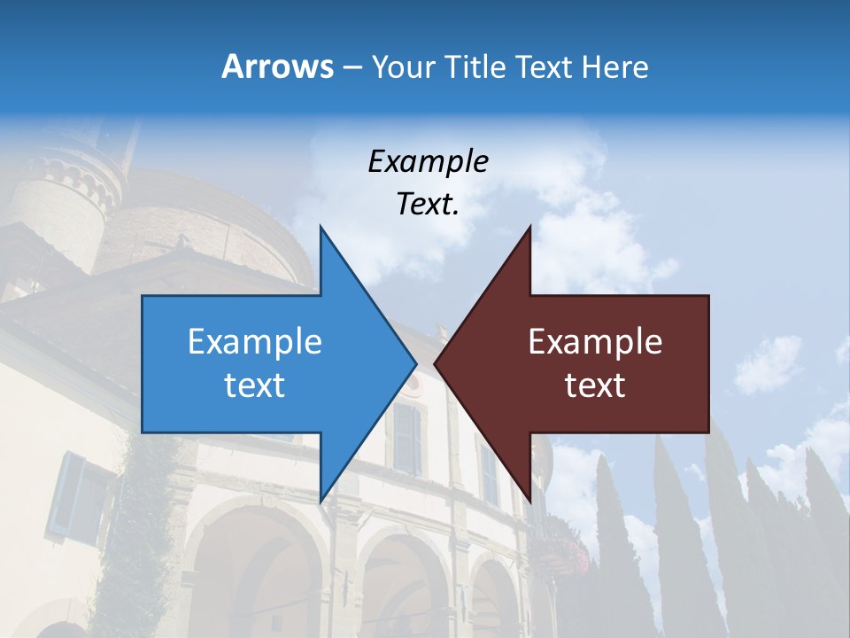 A Large Building With A Clock On The Front Of It PowerPoint Template