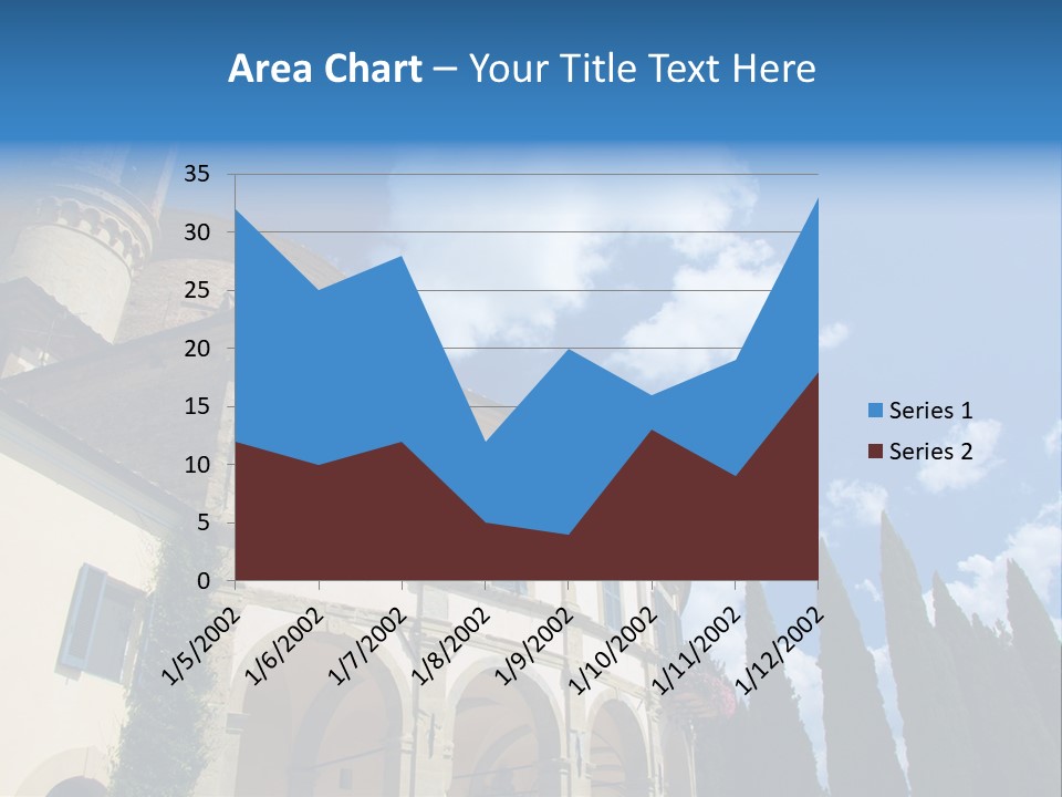 A Large Building With A Clock On The Front Of It PowerPoint Template