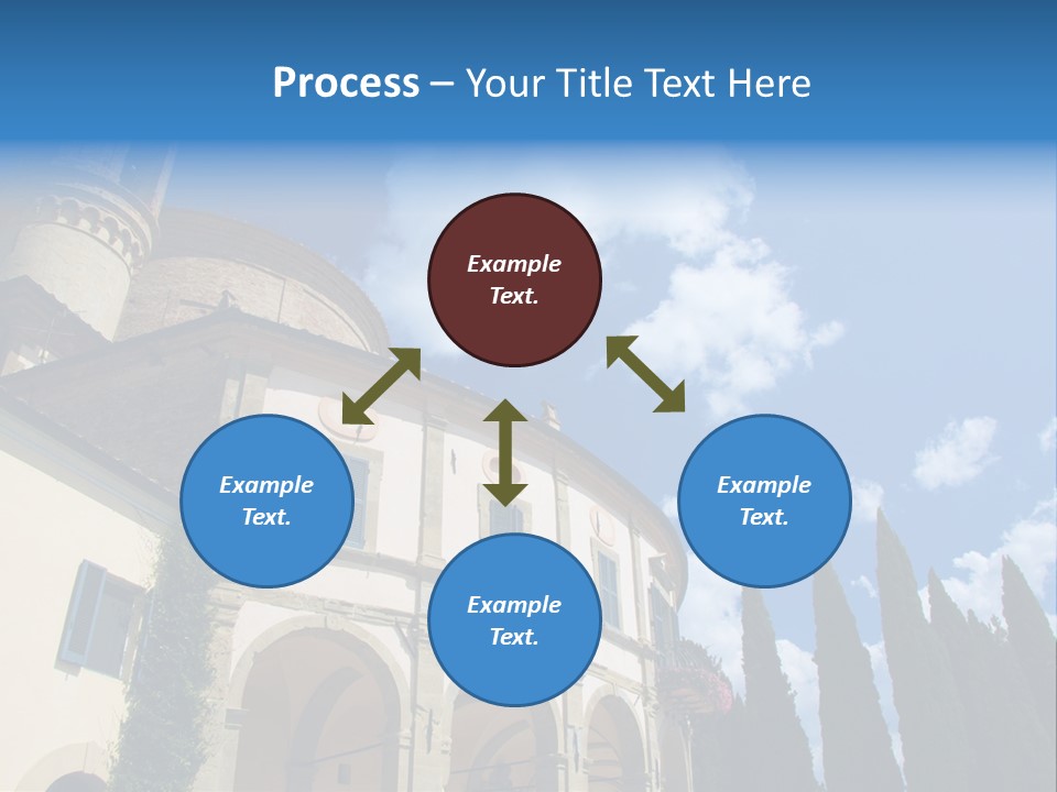A Large Building With A Clock On The Front Of It PowerPoint Template