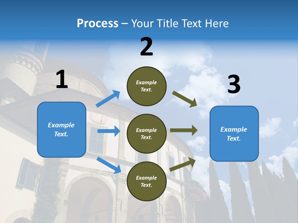 A Large Building With A Clock On The Front Of It PowerPoint Template
