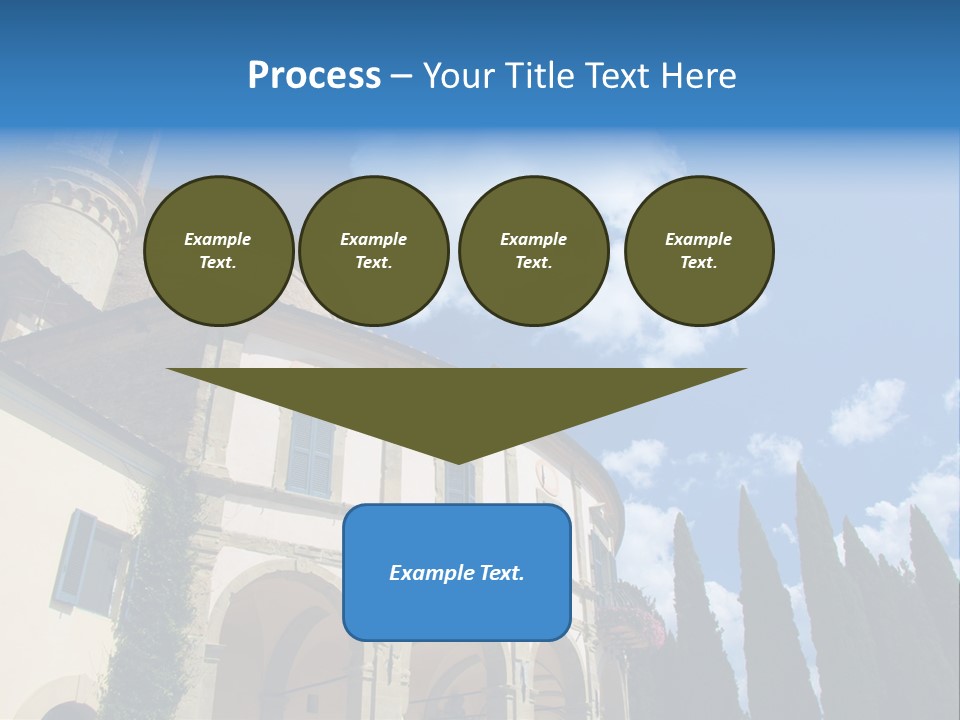 A Large Building With A Clock On The Front Of It PowerPoint Template