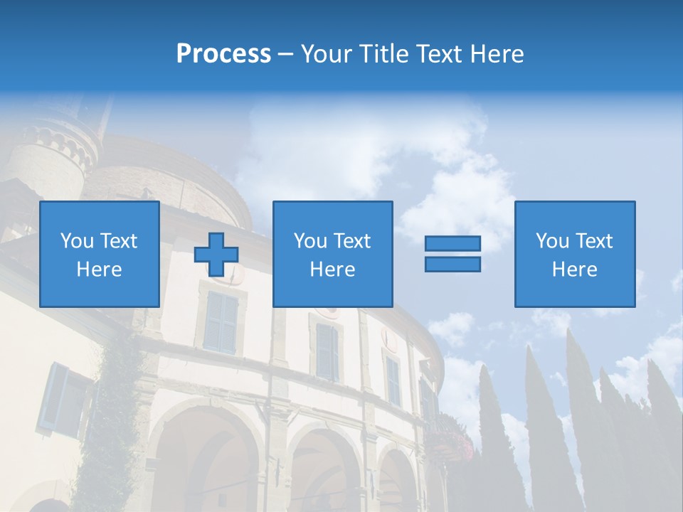 A Large Building With A Clock On The Front Of It PowerPoint Template