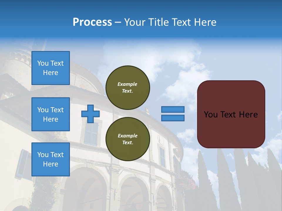 A Large Building With A Clock On The Front Of It PowerPoint Template