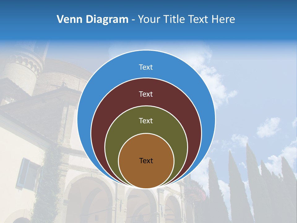 A Large Building With A Clock On The Front Of It PowerPoint Template